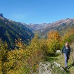 Vista sul Vallone Bellino a inizio gita